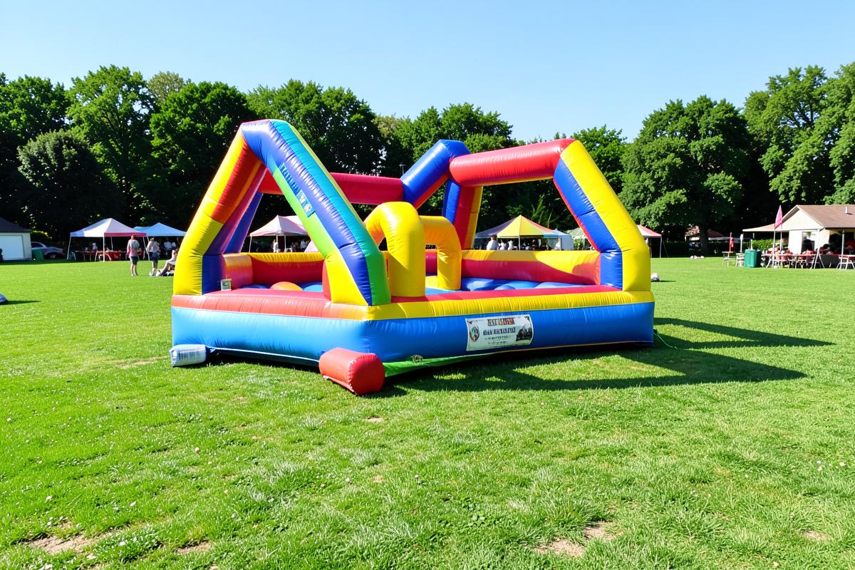 Green for bouncy castles